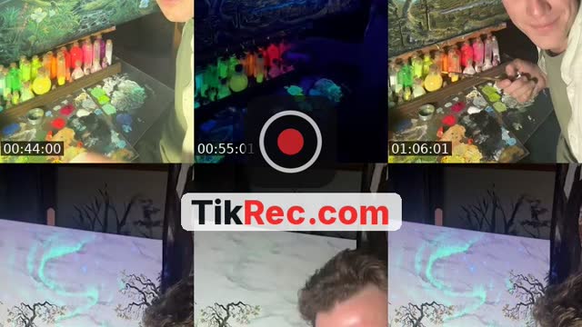 TikTok live: Painting glowing Worlds ✨ by @joachim.ingulstadart