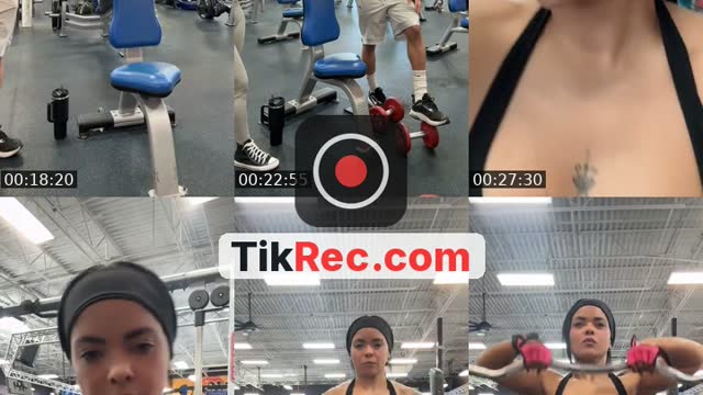 TikTok live: Gym time by @yolimarlf