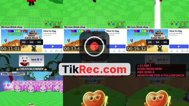 TikTok live: Steal An Egg by @ownersecretaccount