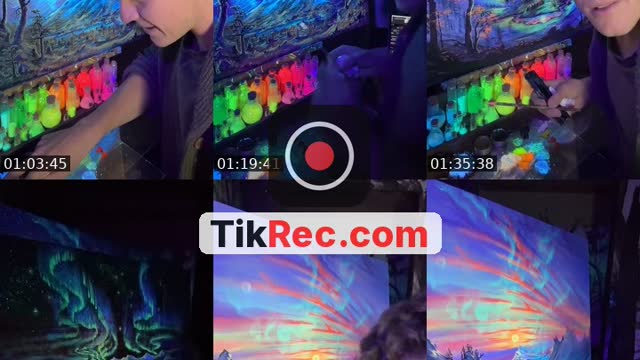 TikTok live: Painting glowing Worlds ✨ by @joachim.ingulstadart