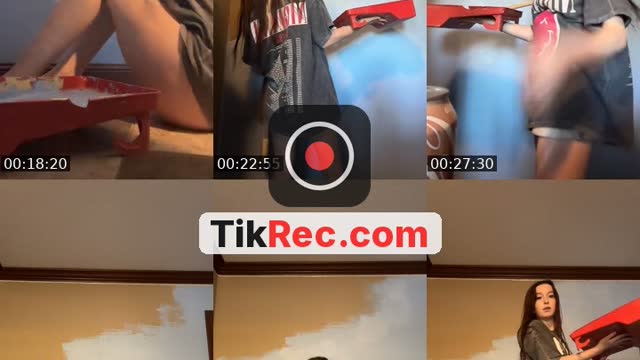 TikTok live: paint my nieces room w me by @bailey.mrl