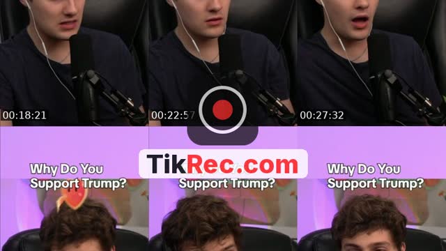 TikTok live: debating MAGA by @parkergetajob