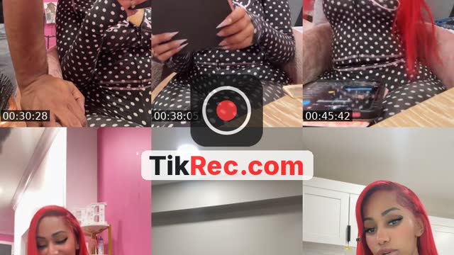 TikTok live: Grwm to my hair appointment by @leyaslayer