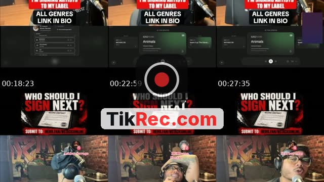 TikTok live: Who should I sign next??? by @mstacksonline