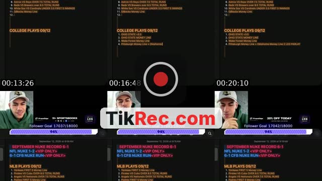 TikTok live: MLB/CFB TALK by @parlaylon