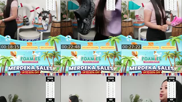 TikTok live: FOAMIES MERDEKA SALES!! by @skechersmyfoamies