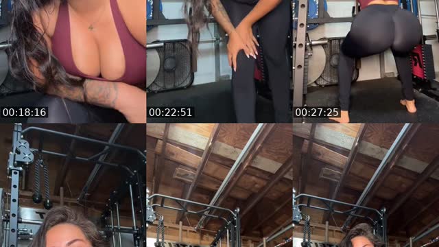 TikTok live: Gym time by @erikameta