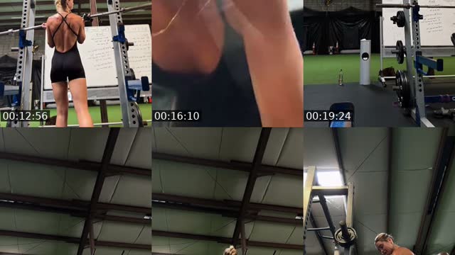 TikTok live: Upper bod chest day by @liaconno