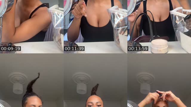 TikTok live: quick grwm by @essiiofficial