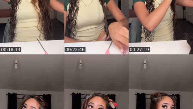 TikTok live: curly hair by @teepriv4