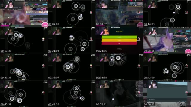 TikTok live: osu! time by @cherri.fawn