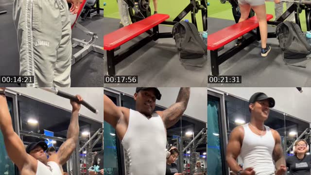 TikTok live: Chest and back day by @._applejax._