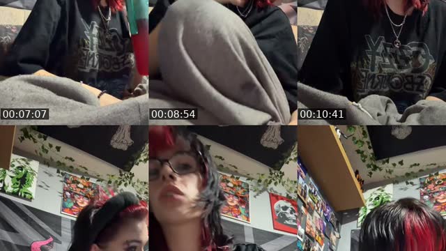 TikTok live: Working on wigs 🖤 by @cyb3r.k1d1