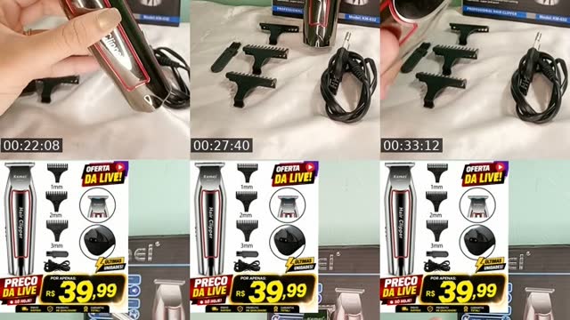 TikTok live: Máquina para cortes cabelo Kemei by @eualexanderalves
