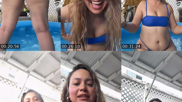 TikTok live: Help me clean the bby pool by @bri.tt.ni