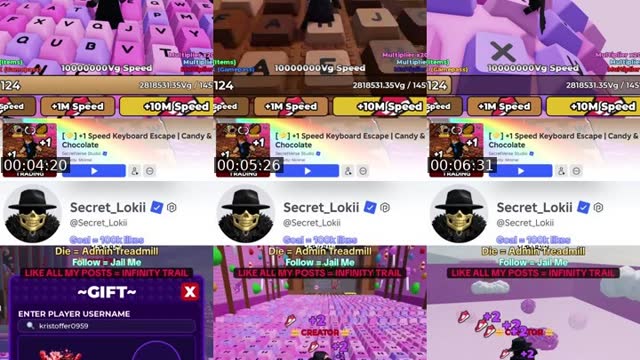 TikTok live: +1 Speed Keyboard Escape by @ownersecretaccount