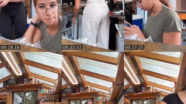 TikTok live: At coffee stand by @sadie360mae