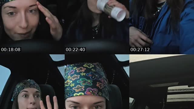 TikTok live: car camping check-in by @gabbymitchneck