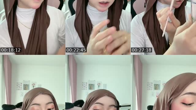 TikTok live: makeup by @haneestly