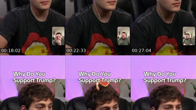 TikTok live: debating MAGA by @parkergetajob
