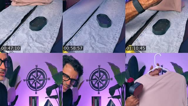 TikTok live: Wow! A Steamer AND an Iron?! 😀💨💨 by @brknlnx