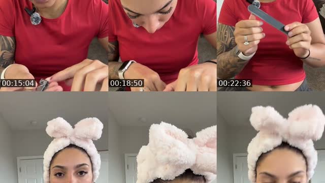TikTok live: grwm by @shesddie