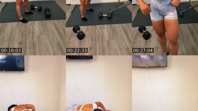 TikTok live: GLÚTEOS Y FEMORALES WORKOUT 🍑🍑🔥🔥 by @cristafit502