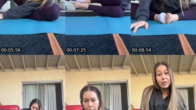 TikTok live: Morning yoga  by @sunshiiinewiiifey