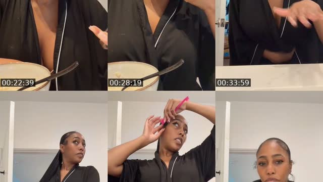 TikTok live: Just woke up by @janaegraay