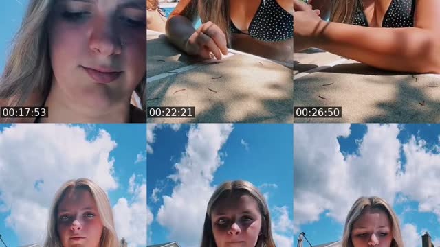 TikTok live: swimming send gifts! by @hayssecretttt