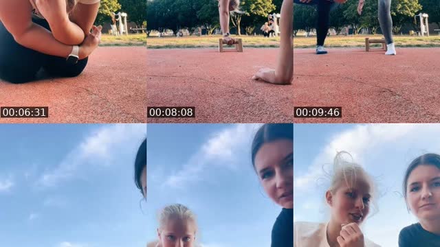 TikTok live: Calli im Park mit Lisa by @kawaalexsaki