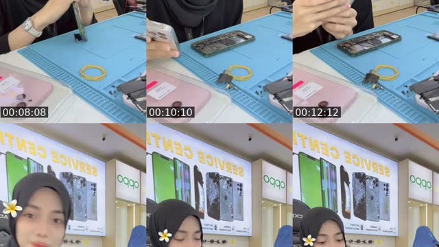 TikTok live: repair ip13 battery housing lcd by @anncattyy