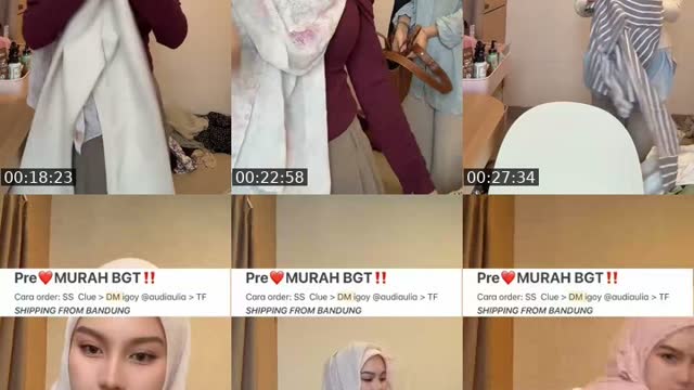 TikTok live: PRE🩵 MURAAAAAAH by @audiaulia