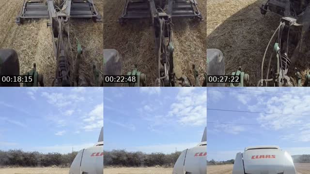 TikTok live: baling wheat straw by @farmerhedley