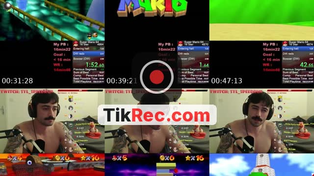 TikTok live: Mario 64 Speedrun ! by @docteur_sylv