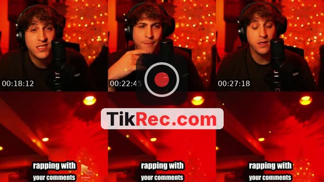 TikTok live: freestyling with your comments by @itscvsper