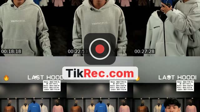 TikTok live: HOODIE LAST STOCK W FARIZ😙 by @jttstoremy