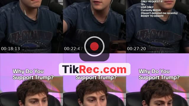 TikTok live: debating MAGA by @parkergetajob