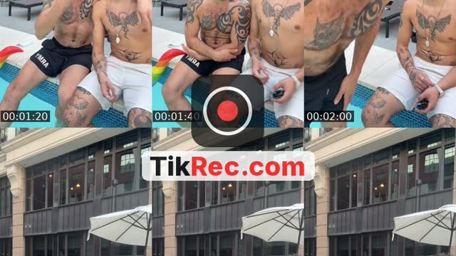 TikTok live: Pool boys 🥵 by @jeffreywachman