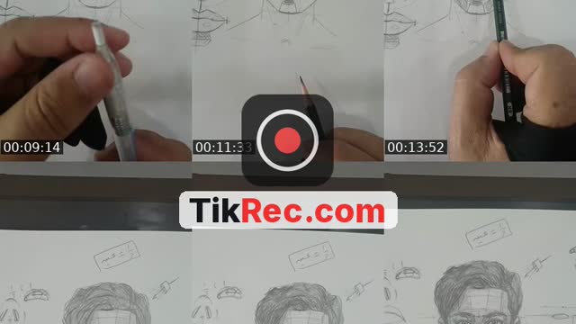 نقاش و رسم نسب الوجه الأمامي . - @shams.art7