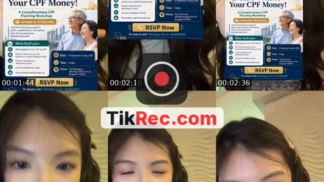 Singapore TikTok live: COMPLIMENTARY CPF WORKSHOP by @yy.jolinn