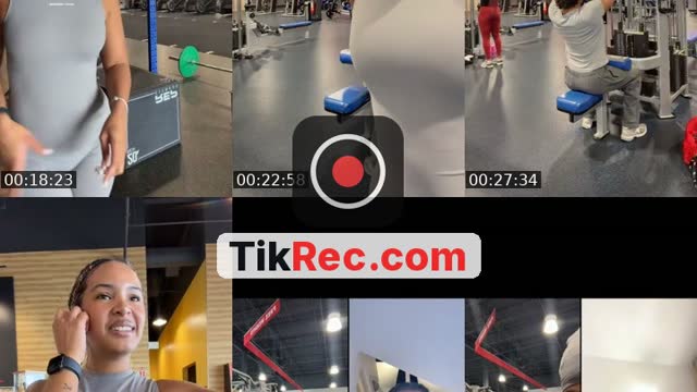 TikTok live: gym live by @ariwitdahoodie