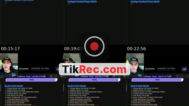 TikTok live: MLB/CFB TALK by @parlaylon