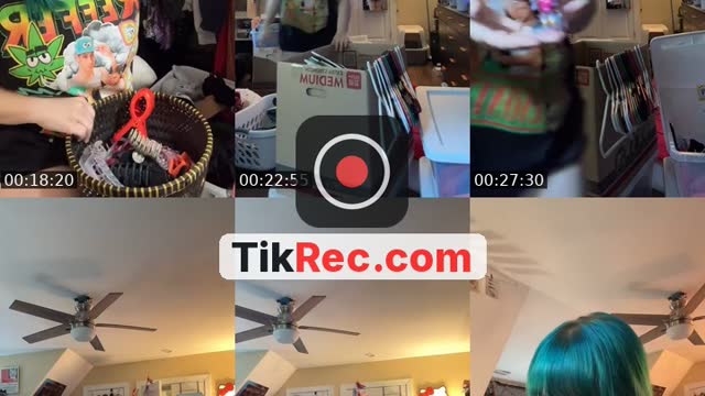 TikTok live: Clean with me!! by @squ1rmyw0rm