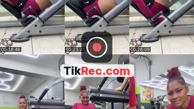TikTok live: Workouts by @braidsgabby