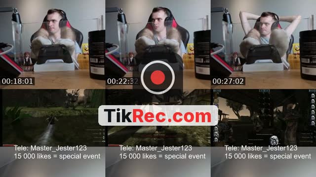 TikTok live: I PLAY GAMES WITHOUT HANDS by @master_jester6