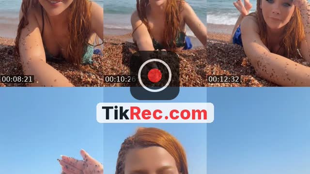 TikTok live: we re at the beach by @melozgeee