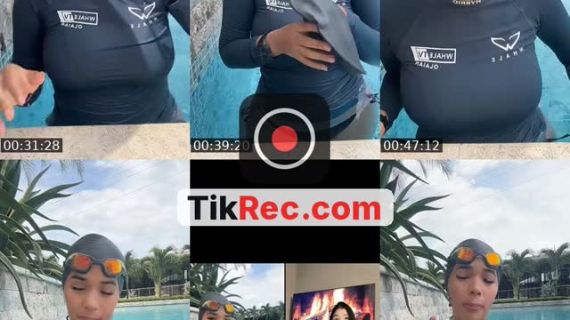 TikTok live: Nadando con la coach la Coach 🏊🏼‍♀️ by @nathalyshanel