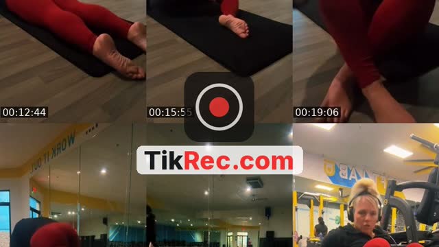 TikTok live: yoga before workout by @priefitlife