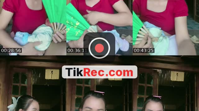 TikTok live: Lyly and her little daughter by @chery.th67